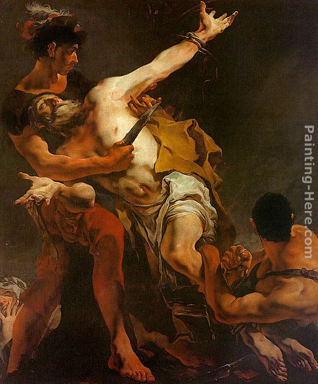 The Martyrdom of St. Bartholomew painting - Giovanni Battista Tiepolo The Martyrdom of St. Bartholomew art painting